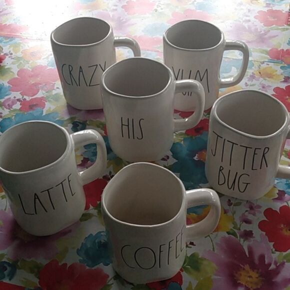 Lot 6 RAE DUNN MUGS
